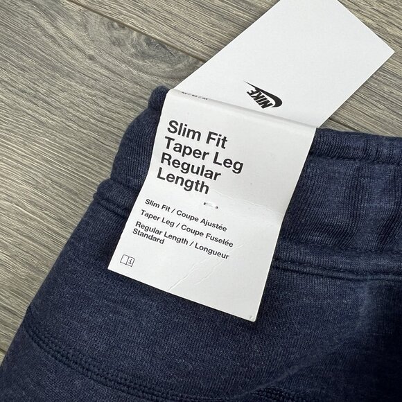 Nike Tech Fleece Slim Fit Jogger Sweatpants Size 2XL Mens Obsidian Heather Black - Picture 11 of 14